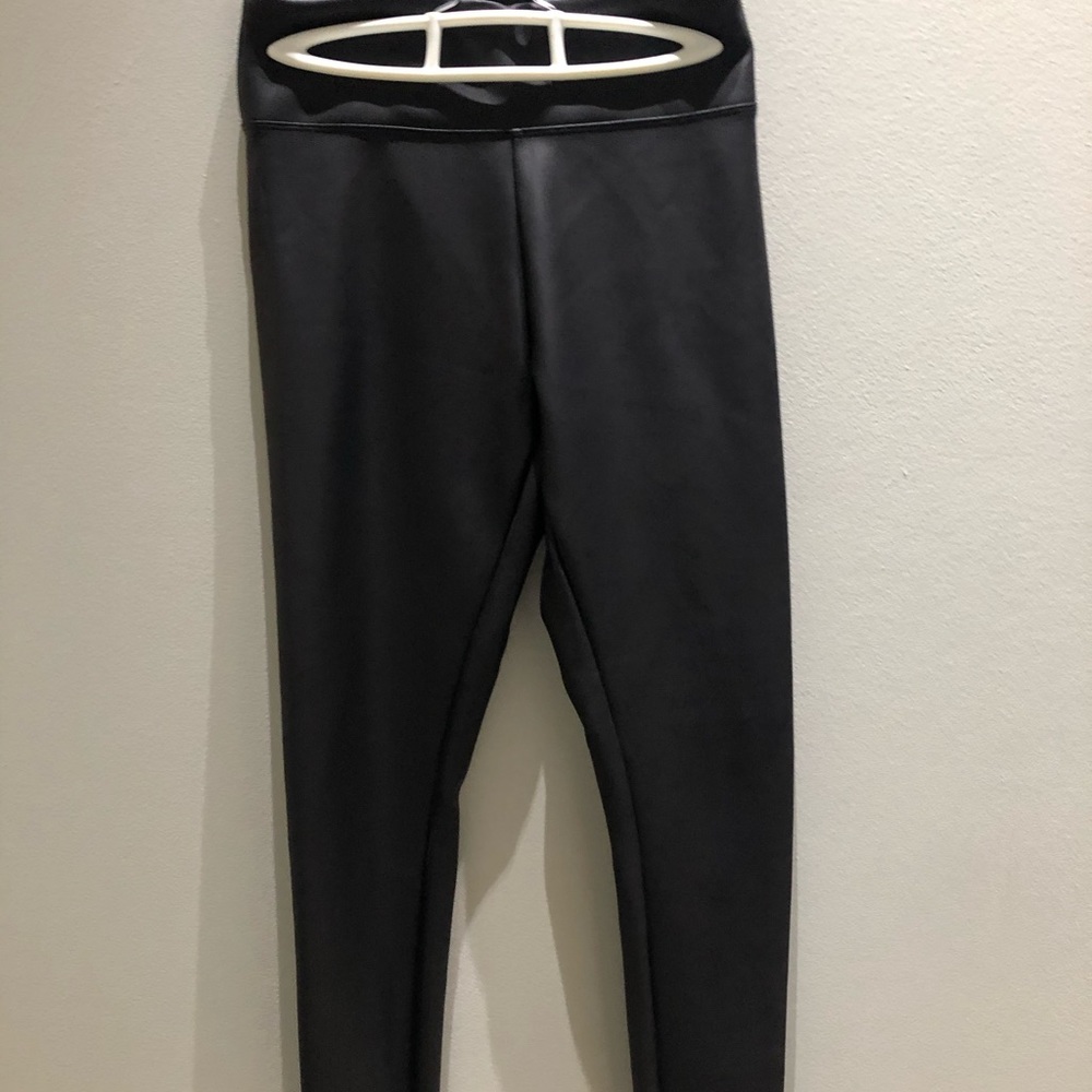 Faux leather leggings